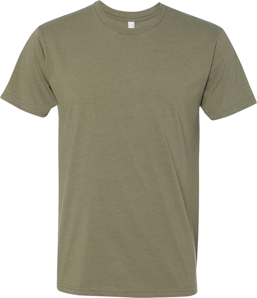 Next Level Mens Premium Fitted CVC Crew Tee Light Olive(1pck) Large