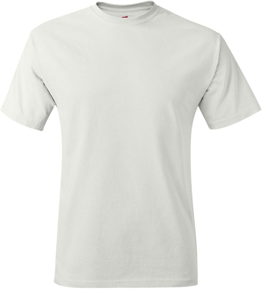 Hanes Premium Tagless T's in White - Medium