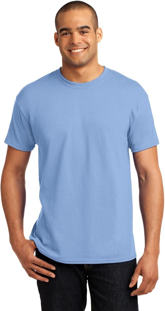 Hanes - EcoSmart 50/50 Cotton/Poly T-Shirt. 5170 3XL Light Blue