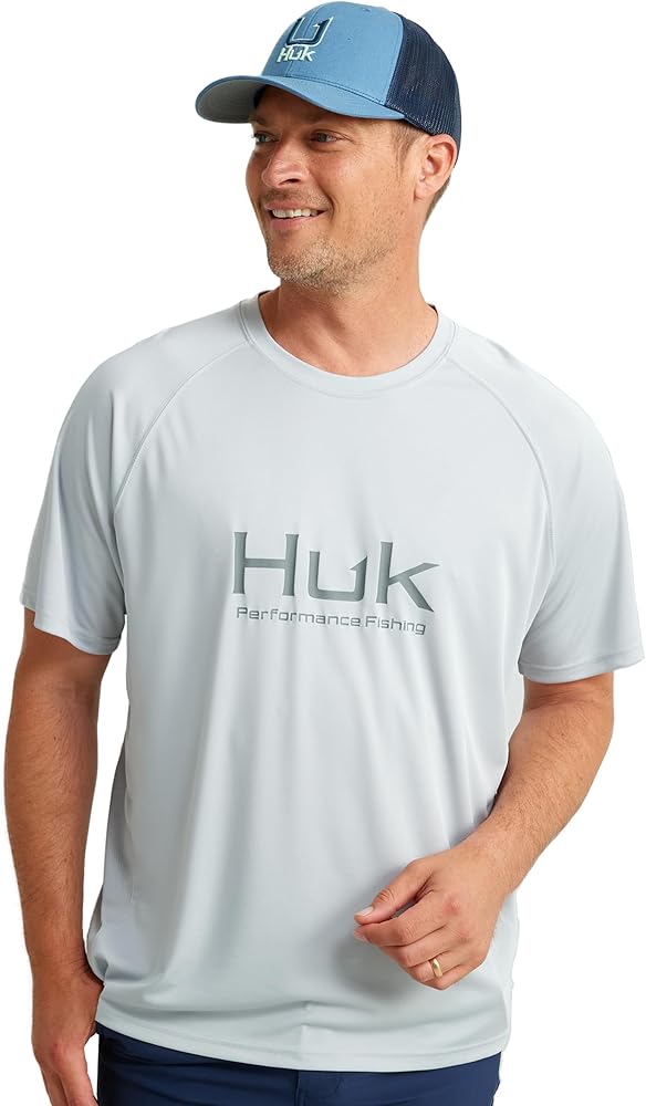 HUK Men's Pursuit Short Sleeve, Performance Shirt + Sun Protection