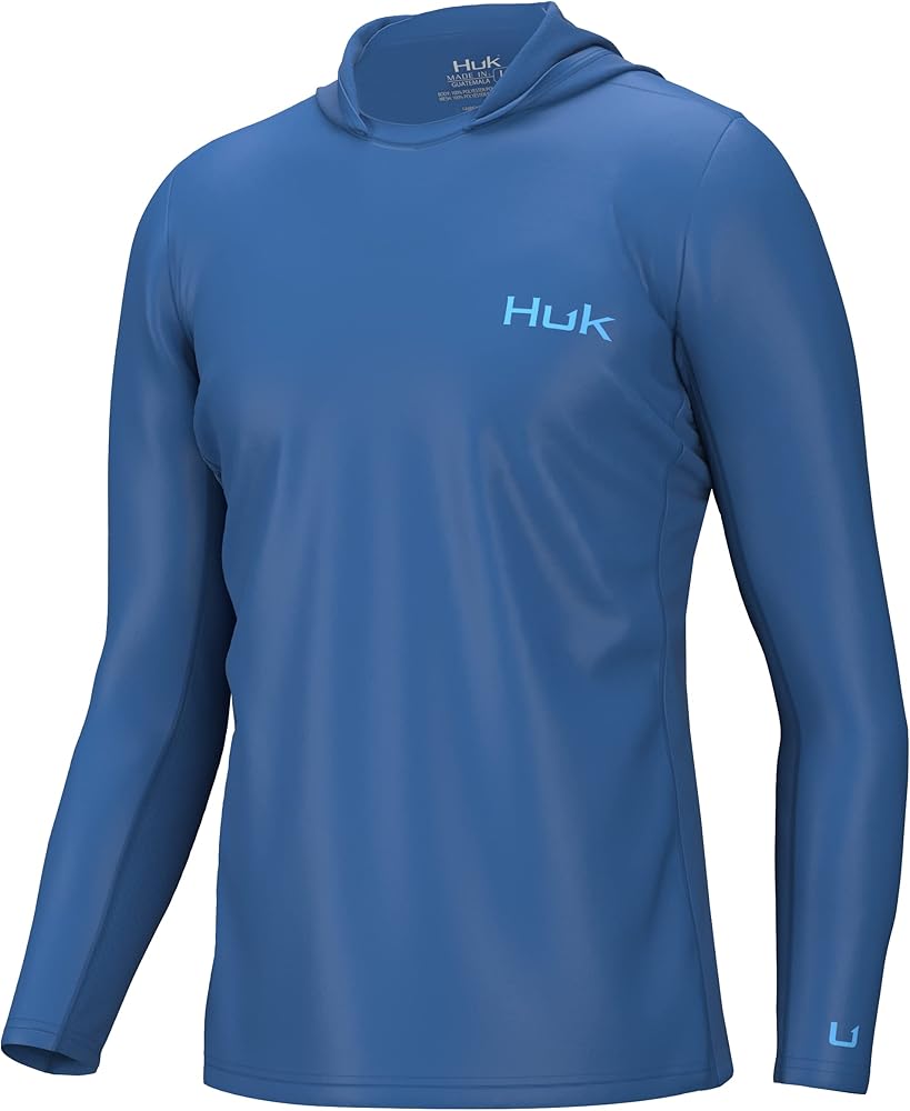 HUK Icon X Hoodie, Fishing Shirt with Sun Protection for Men