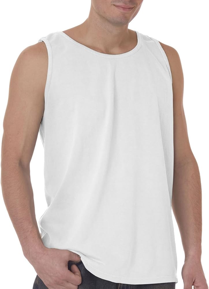 Comfort Colors Ringspun Garment-Dyed Tank (C9360)- White, XL