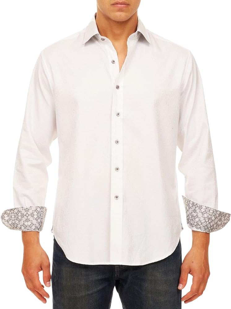 Robert Graham Men’s Windsor Long-Sleeve Shirt, Button-Up Shirt for Men