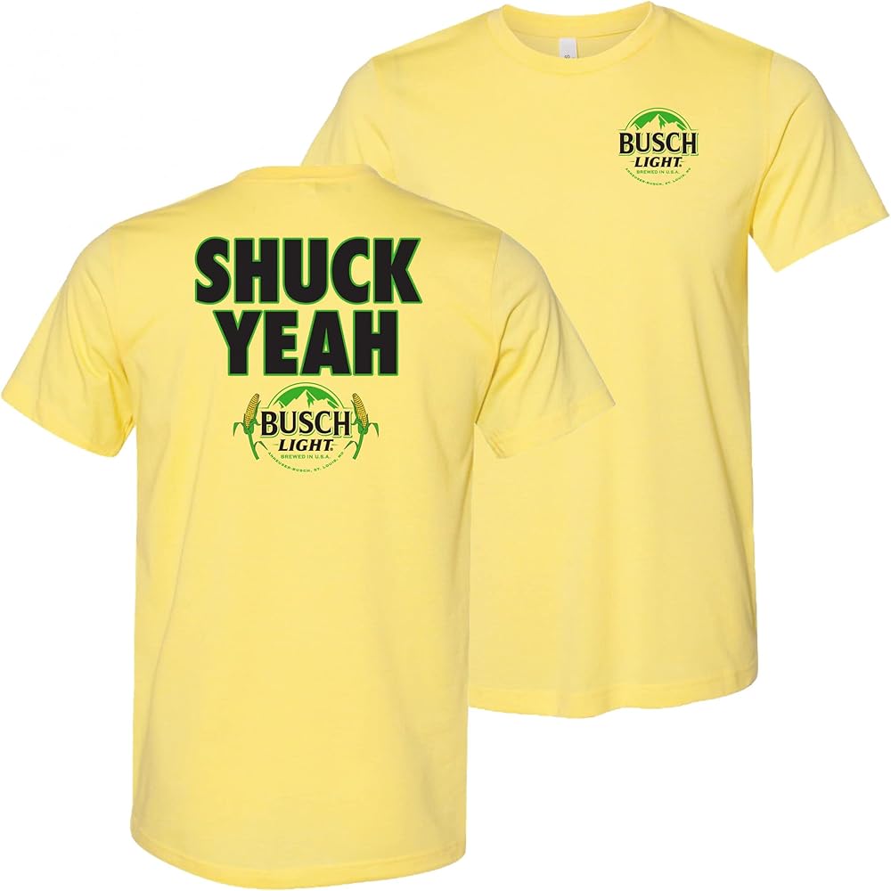 Busch Light Shuck Yeah Front and Back T-Shirt