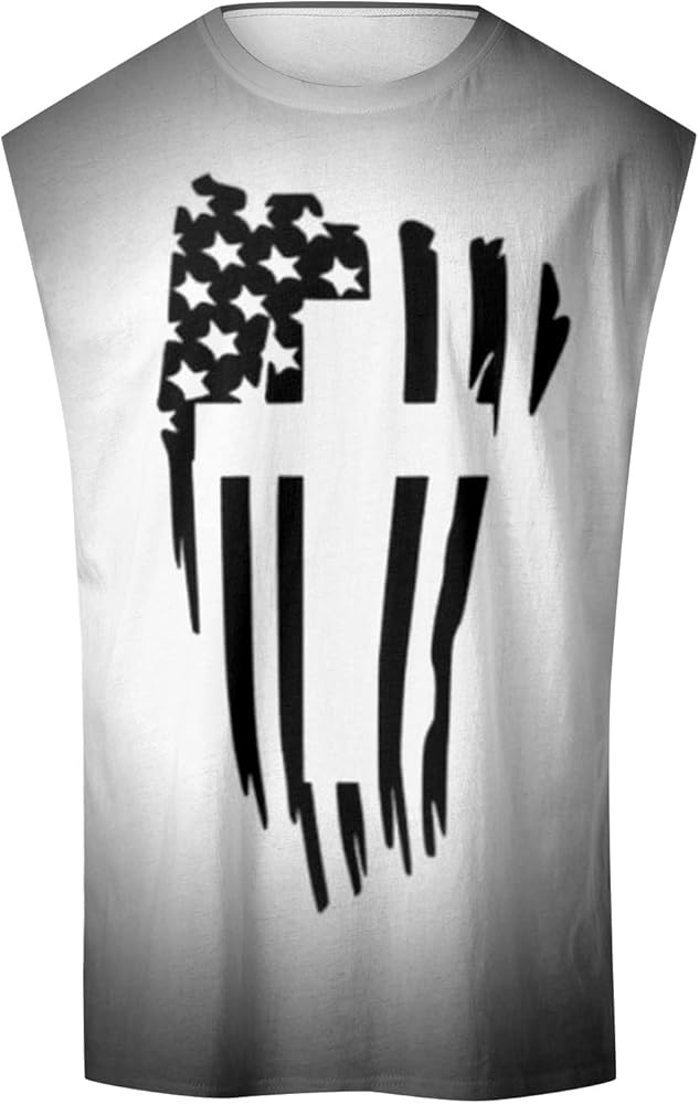 Workout Tank Tops for Men 4th of July Tank Tops Sleeveless Fitted Tank Shirts American Flag Graphic Shirts