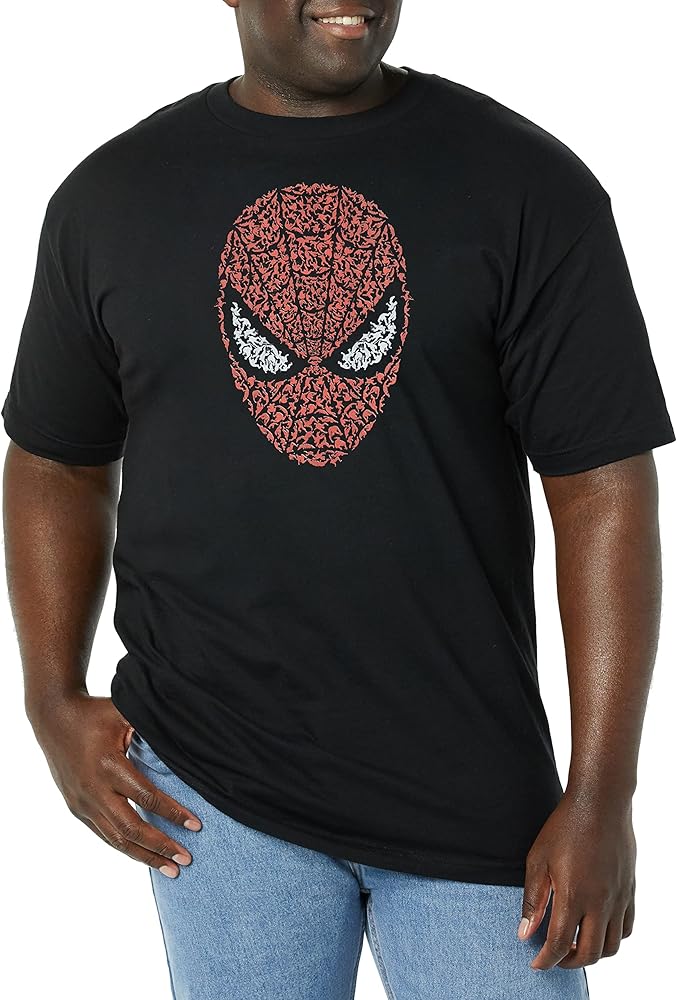 Marvel Big & Tall Classic Mini Spiderman Men's Tops Short Sleeve Tee Shirt