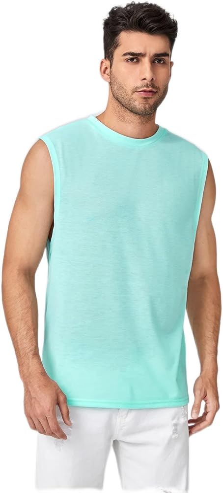 Men's T-Shirts Men Solid Tank Top T-Shirts for Men