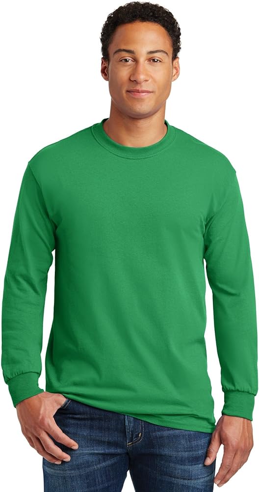 Gildan Heavy Cotton 100% Cotton Long Sleeve T-Shirt.