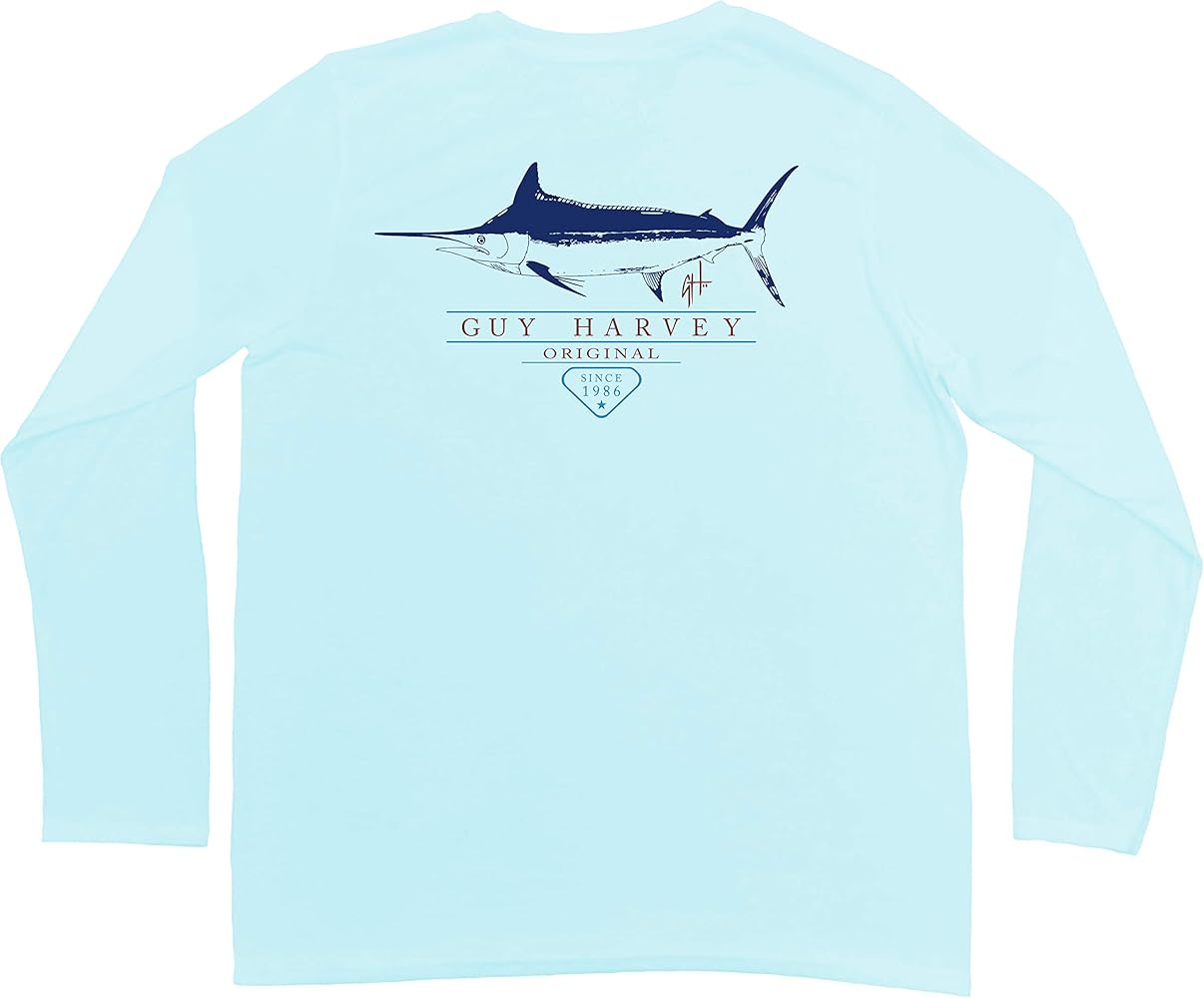 Guy Harvey Men's Hustle L/S Performance T-shirt