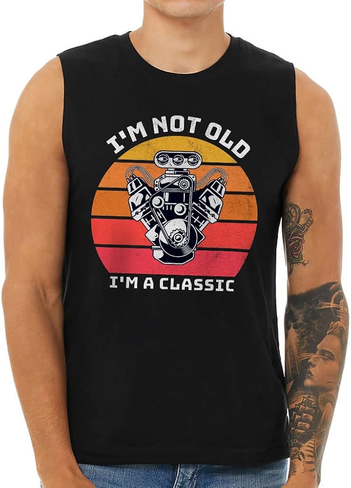 I'm Not Old I'm Classic Men's Muscle Tank - Cool Men's Sleeveless T-Shirt - Graphic Tank