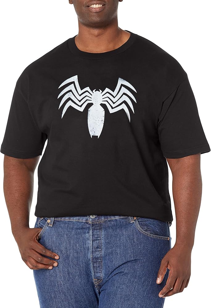 Marvel Big & Tall Classic Venom Webbyleggy Men's Tops Short Sleeve Tee Shirt