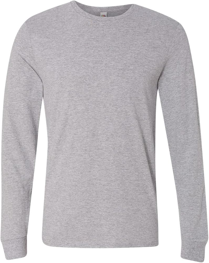 Adult 4.7 oz. Sofspun® Jersey Long-Sleeve T-Shirt L ATHLETIC HEATHER