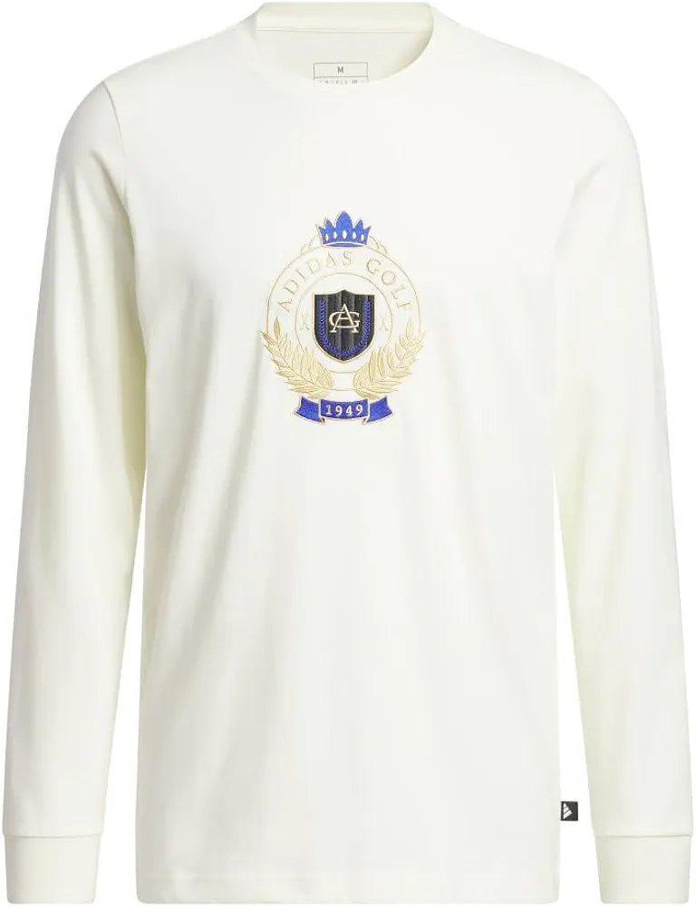 adidas Men's Golf Go-to Crest Graphic Longsleeve