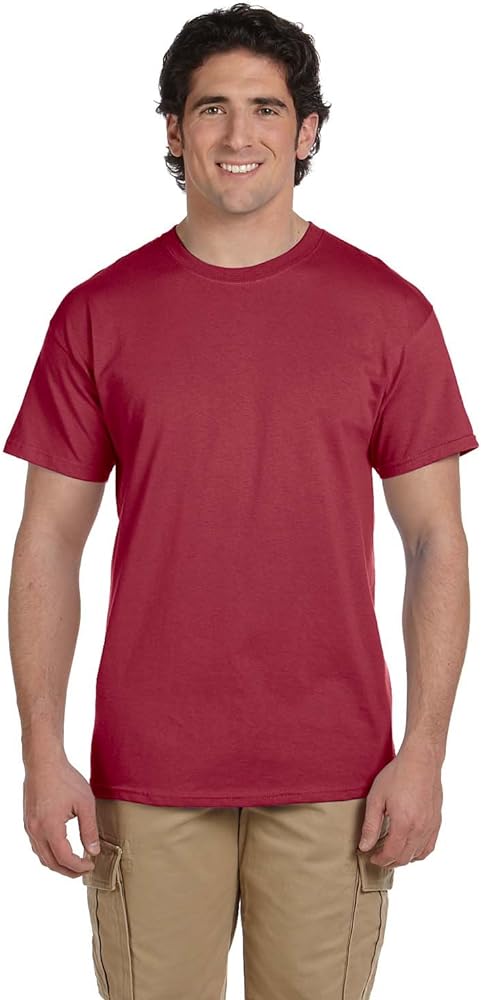 Gildan Men's G2000 Ultra Cotton Adult T-shirt, Heather Cardinal, Medium