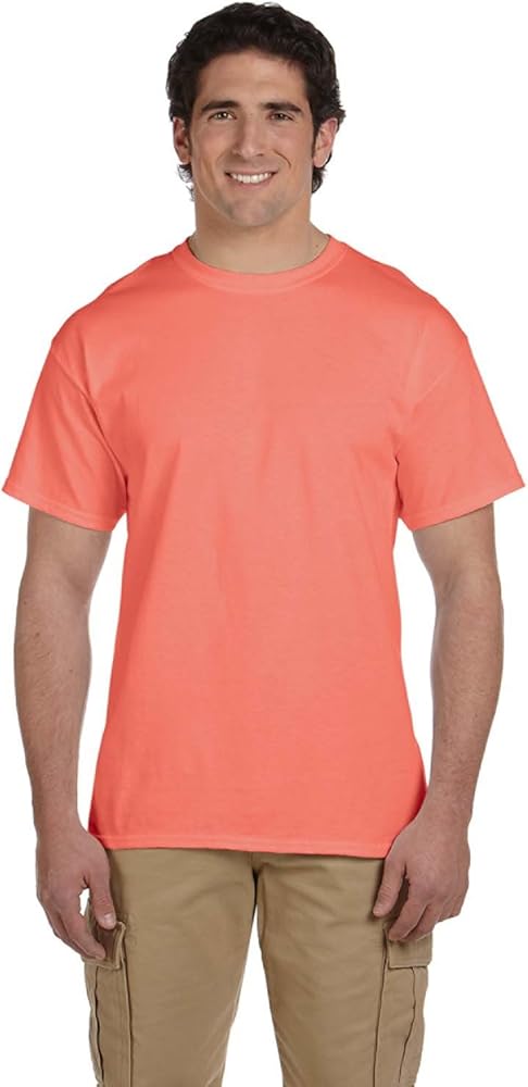 5 oz, 100% Heavy Cotton HD T-Shirt, Medium, Retro HTH Coral