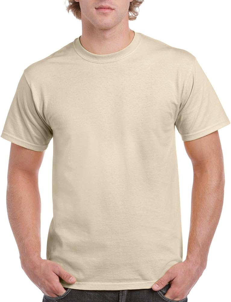 Gildan Men's G2000 Ultra Cotton Adult T-shirt, Sand, X-Large