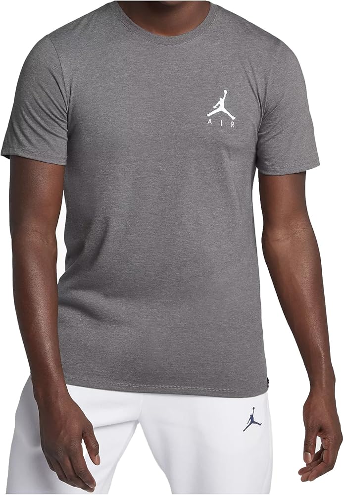 Jordan JSW Jumpman Air Embroidered Men's T-Shirt Carbon Heather/White ah5296-091