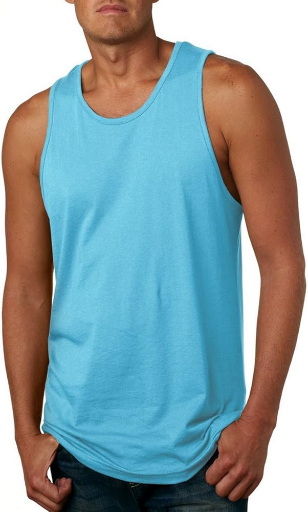 Next Level 3633 Premium Jersey Tank, Tahiti Blue, XX-Large