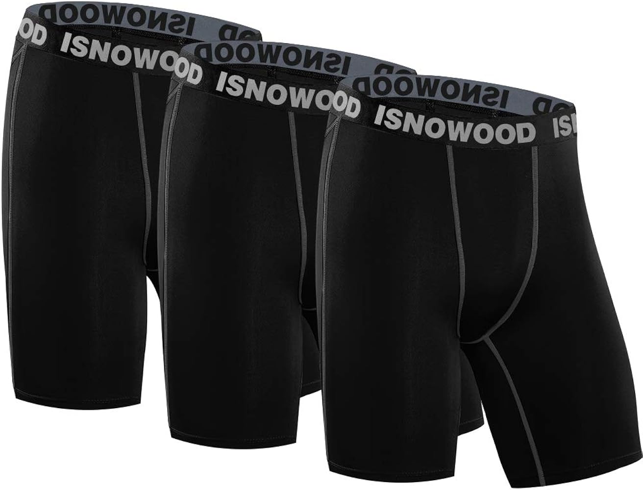 isnowood Compression Shorts for Men Spandex Running Workout Athletic Underwear