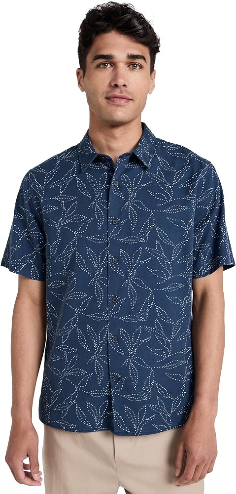 Vince Men's Dotted Leaf Shirt