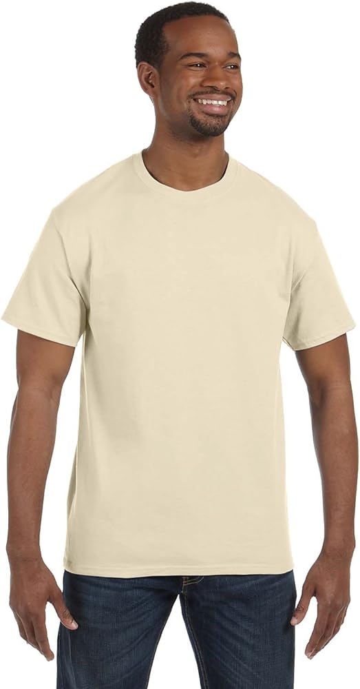 Hanes 5250 - Tagless T-Shirt, Medium, Natural