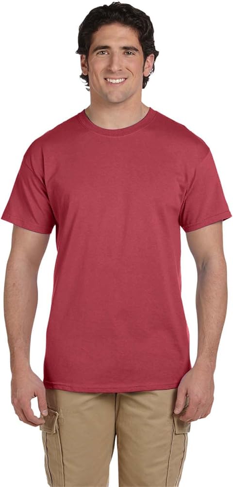 mens 5 oz. 100% Heavy Cotton HD T-Shirt(3931)-CRIMSON-3XL