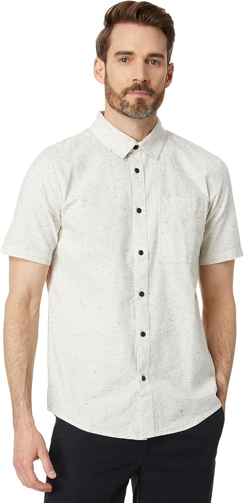 Volcom Men's Regular Date Knight Short Sleeve Classic Fit Button Down Shirt