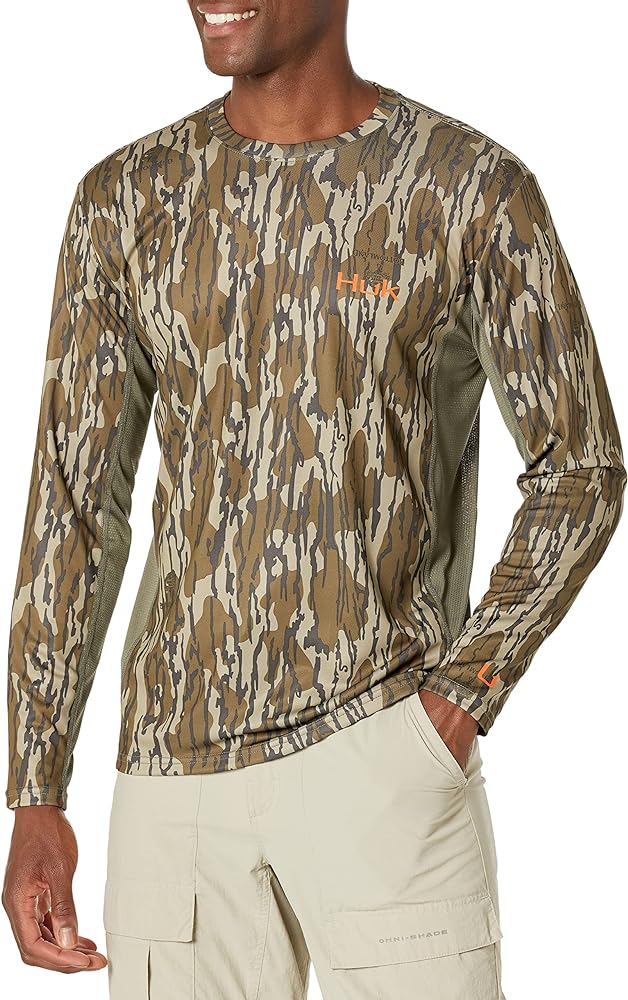 HUK Men's Icon X Camo Long Sleeve Performance Fishing Shirt