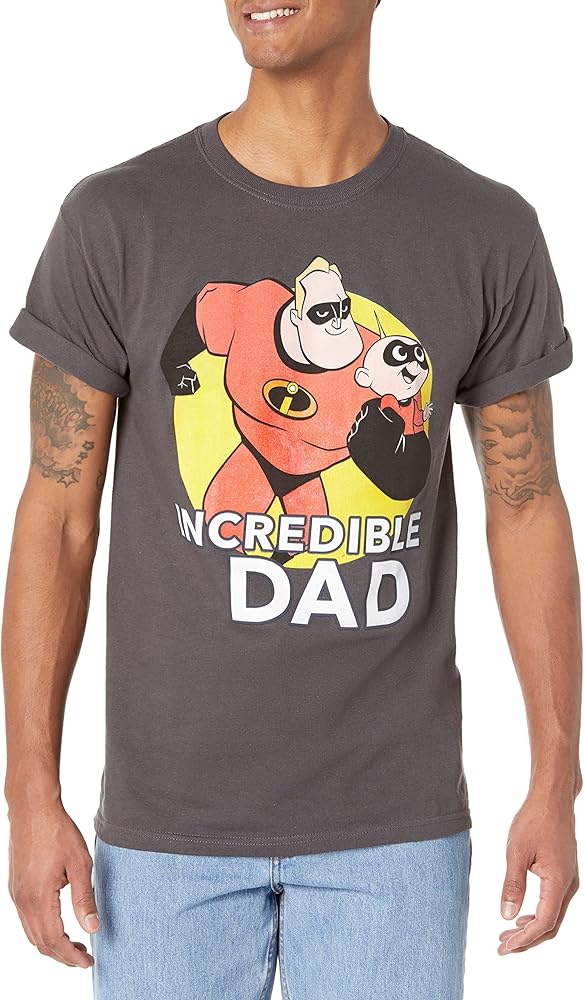 PIXAR Men's Incredibles 2 Best Father T-Shirt