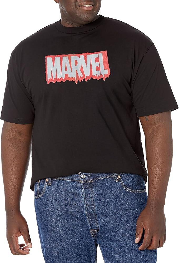 Marvel Big & Tall Classic Drip Men's Tops Short Sleeve Tee Shirt