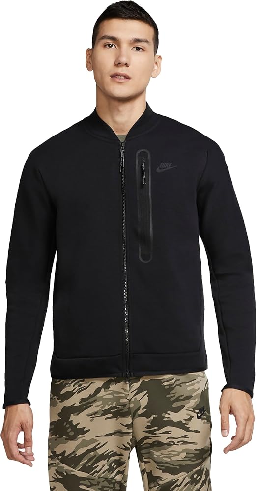 Nike Tech Fleece Bomber - Black, Large