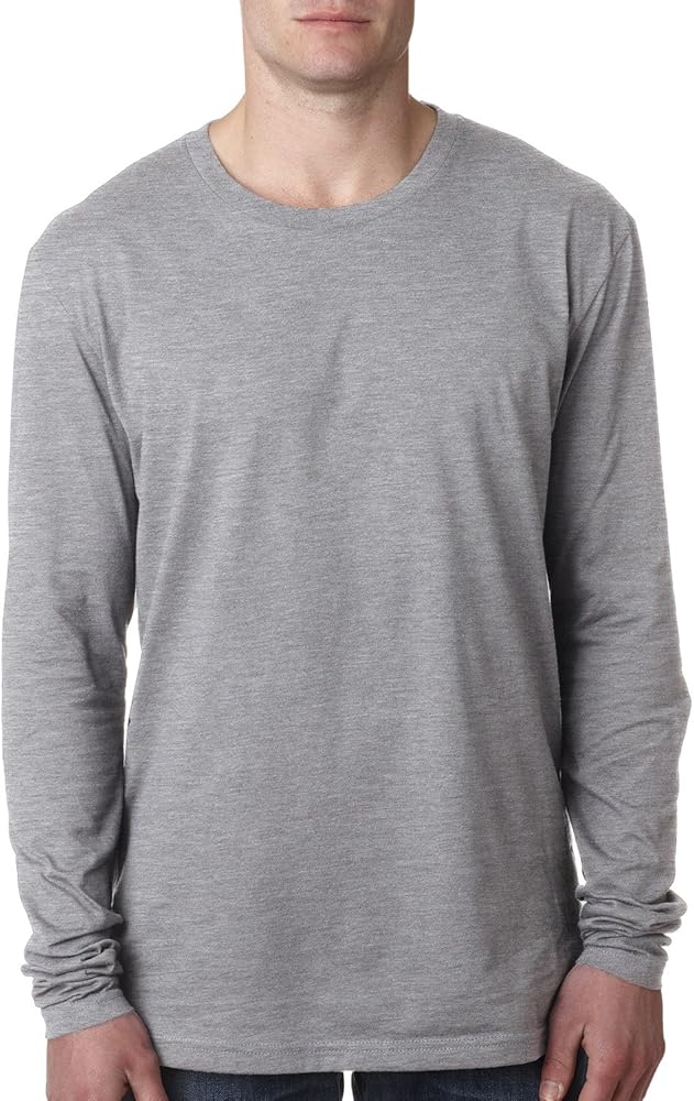 Next Level Mens Premium Fitted Long Sleeve Crew-3601