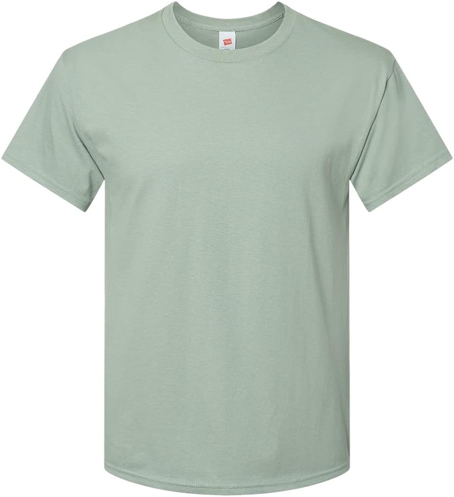 Hanes Unisex Comfortsoft® Cotton T-Shirt L Stonewash Green