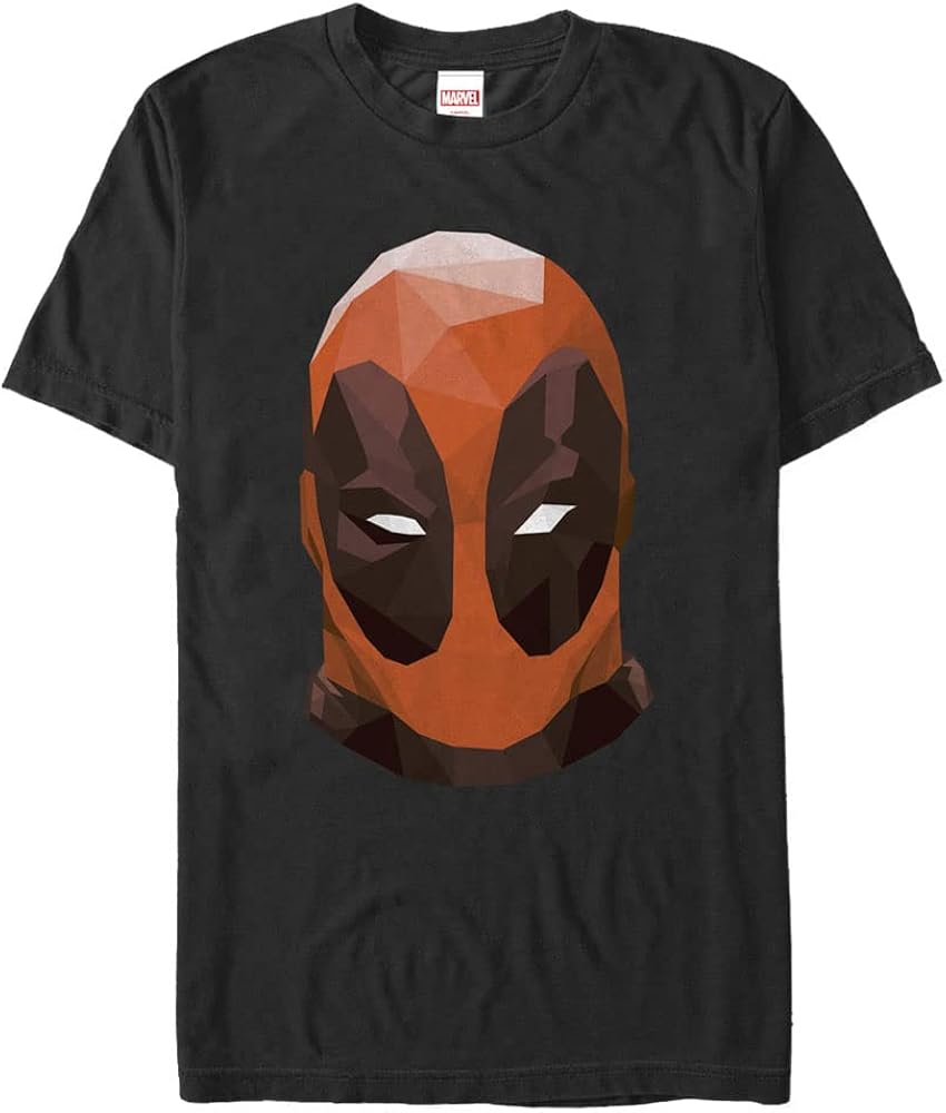 Marvel Men's Big Poly Deadpool Classic, Black, 3X-Large Tall