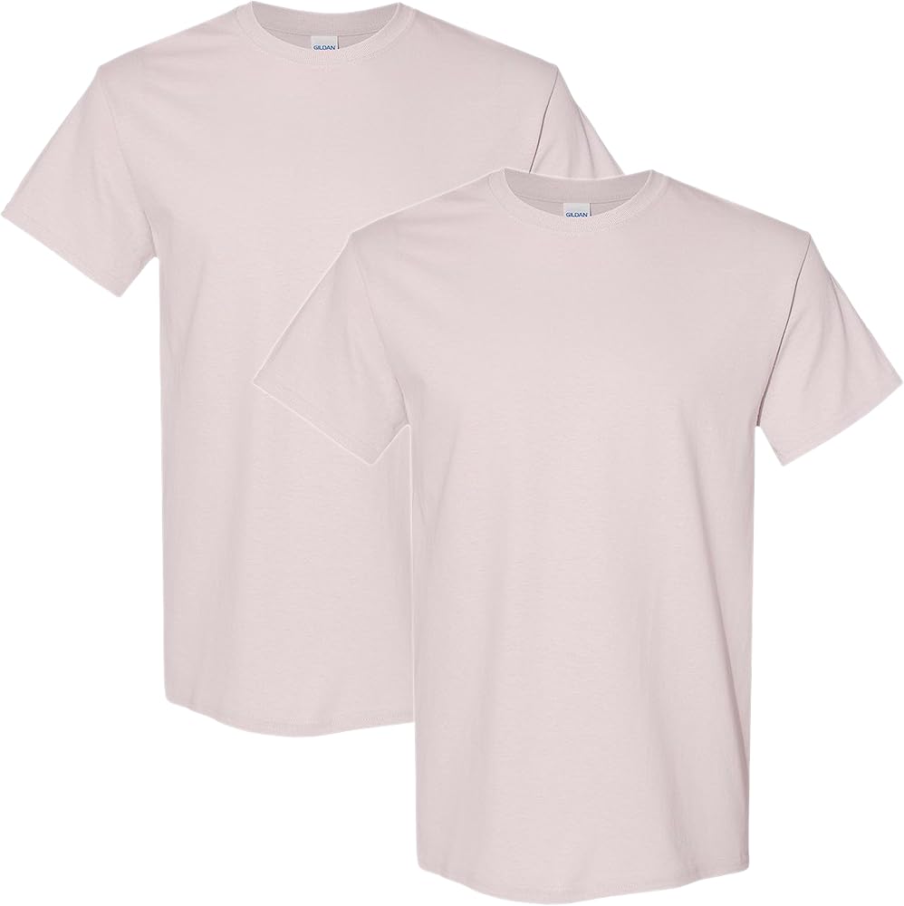 Gildan G500, Men's Heavy Cotton 2-Pack T-Shirt, Ice Grey