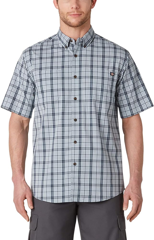 Dickies Men's Short Sleeve Flex Woven Shirt Relaxed Fit