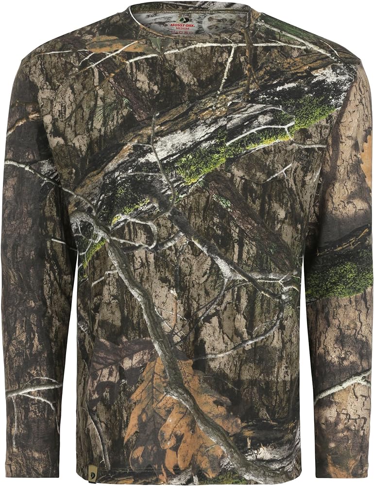 Mossy Oak Camo Shirt for Men | Hunting Shirts for Men Long Sleeve | Turkey Hunting Camo Long Sleeve Shirt