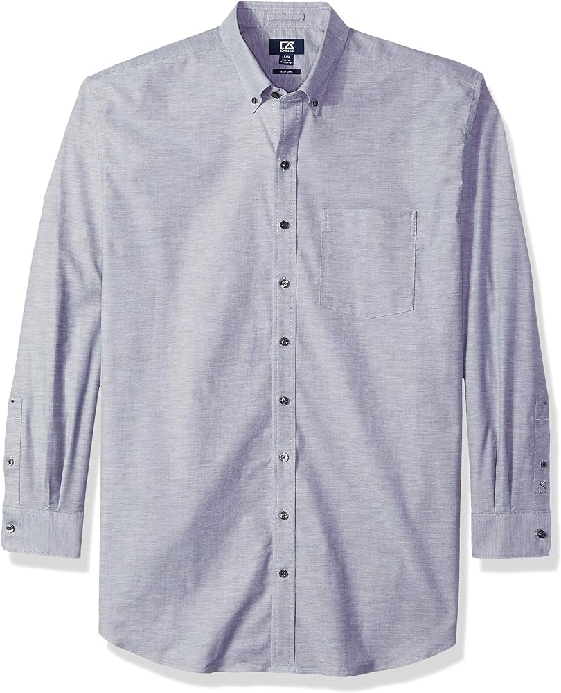 Cutter & Buck Men's Epic Easy Care Long Sleeve Stretch Oxford Button Down Shirt