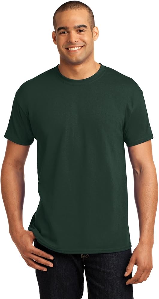 Hanes Men's 3 Pack Comfortblend Short Sleeve T-Shirt, L, Deep Forest