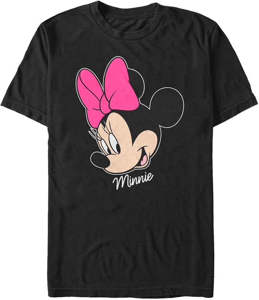 Disney Tall Classic Mickey Minnie Big Face Men's Tops Short Sleeve Tee Shirt