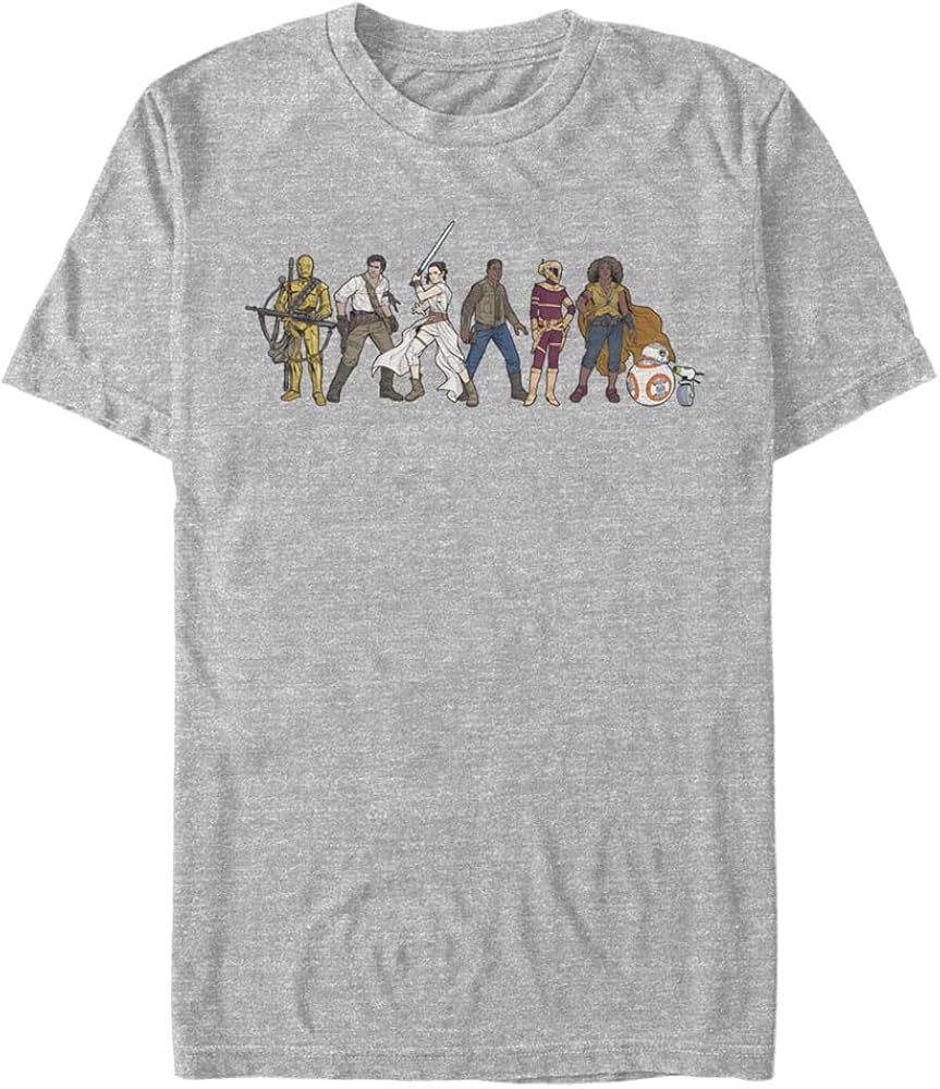 STAR WARS Big & Tall Rise of Skywalker Resistance Lineup Men's Tops Short Sleeve Tee Shirt