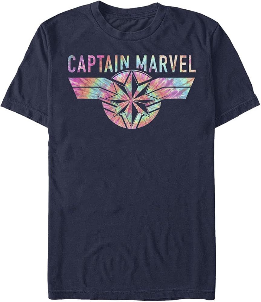 Marvel Men's Universe Tie Dye Captain T-Shirt