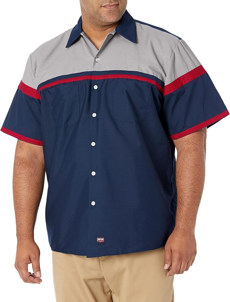 Red Kap Men's Performance Tech Short Sleeve Work Shirt