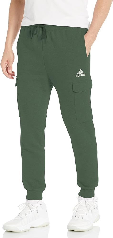 adidas Men's Essentials Fleece Regular Tapered Cargo Pants