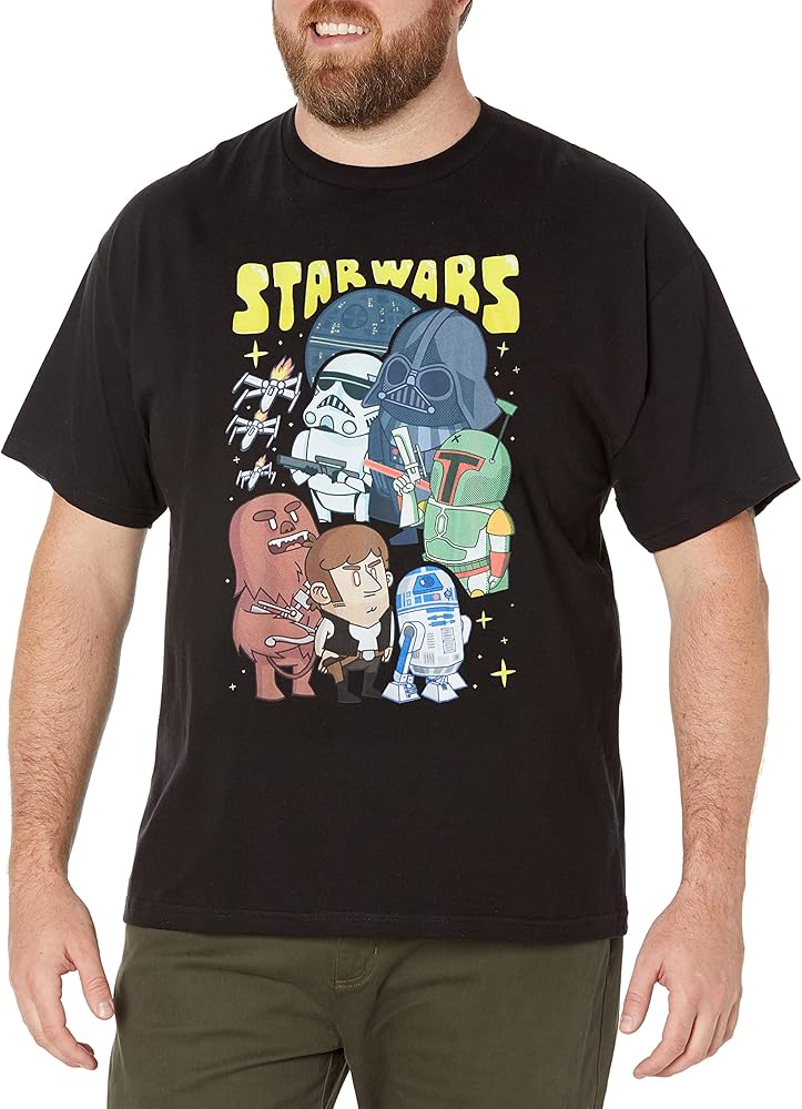 STAR WARS Groupies Men's Tops Short Sleeve Tee Shirt