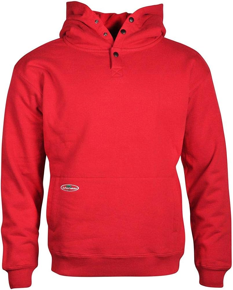 Arborwear 100% Cotton Fleece Hooded Pullover Sweatshirts For Men - Heavy Duty Hoodies For Men With Handwarmer Pouch