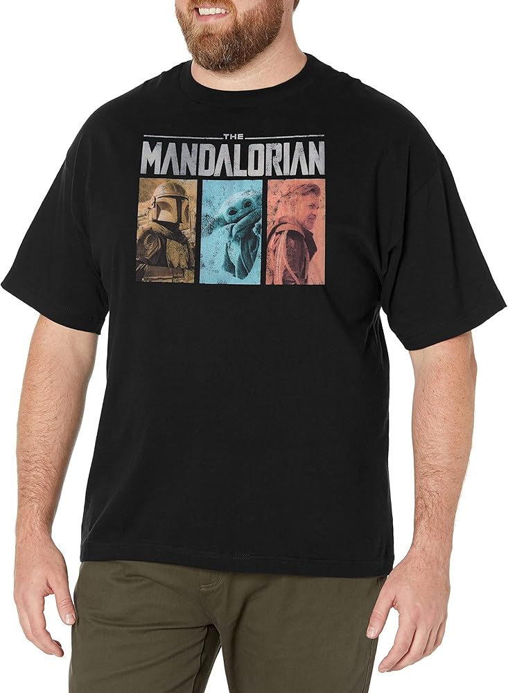 STAR WARS Mandalorian Mandomon Epi Group Men's Tops Short Sleeve Tee Shirt