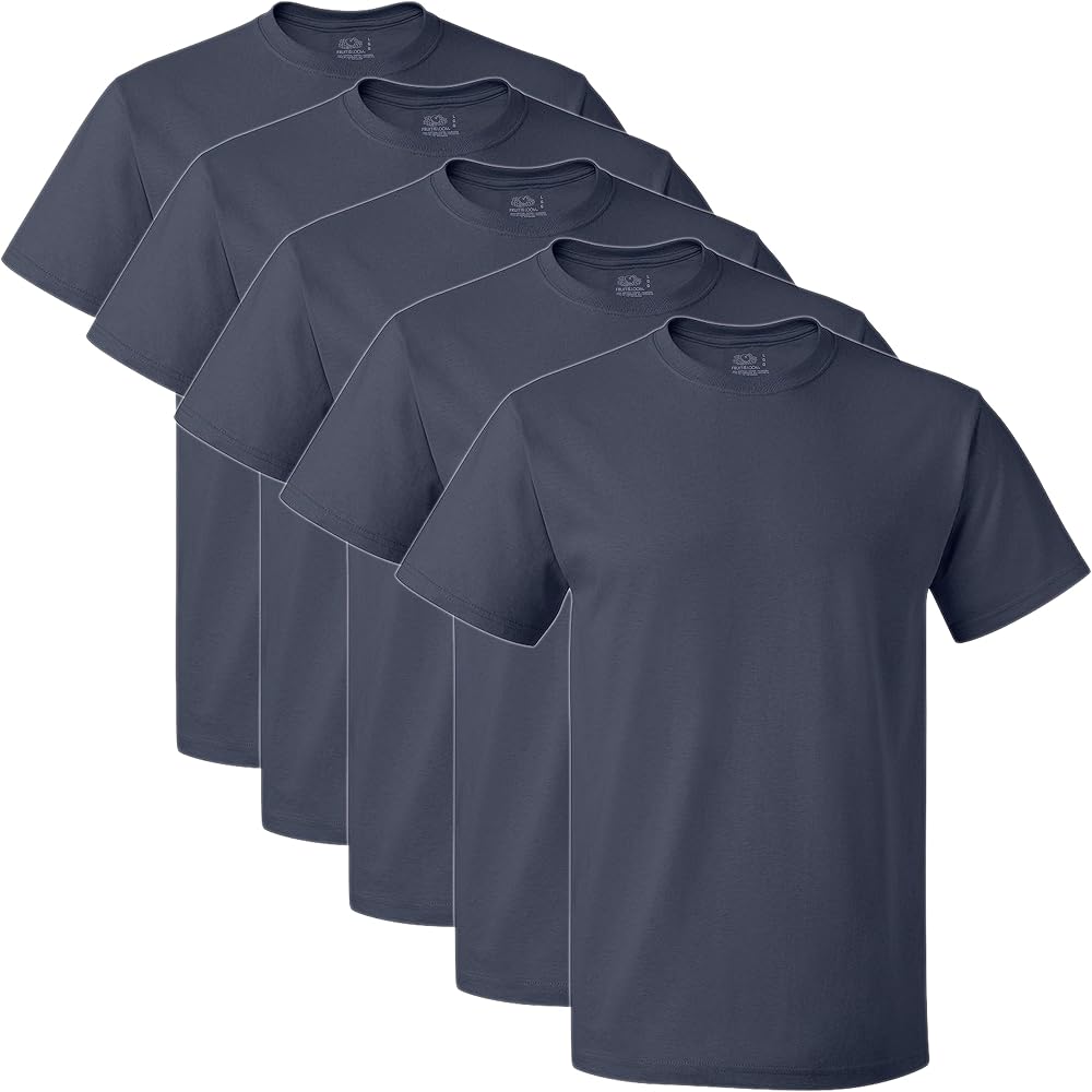 Fruit of the Loom 5 oz. 100% Heavy Cotton HD T-Shirt (3931), Navy, 3XL