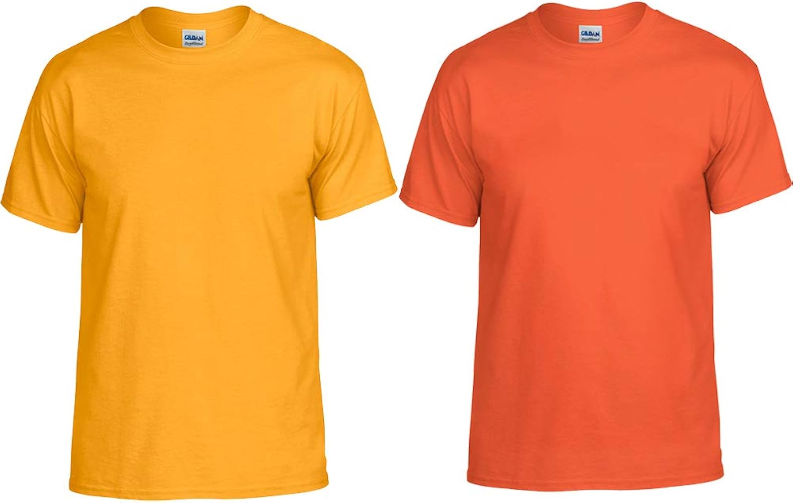 Gildan mens Pack fashion t shirts, Gold/Orange, Medium US