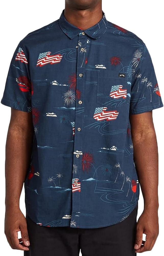 Billabong Men's Sundays July Short Sleeve Woven Shirt